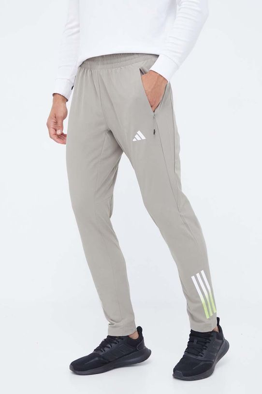 Παντελόνι προπόνησης adidas Performance Train Icons στάμπα πράσινο HZ3070