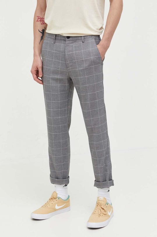 Παντελόνι Hollister Co. με μοτίβο γκρί KI330.3069.138