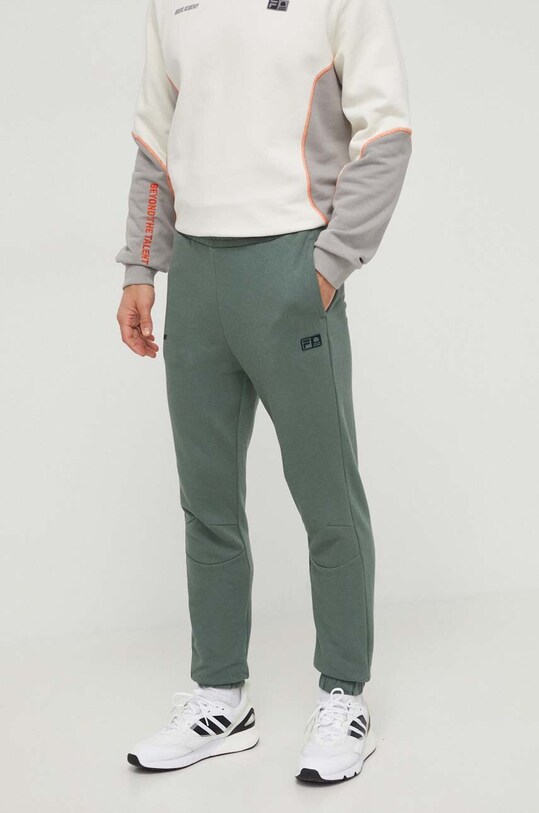 Fila pantaloni de trening VR46 tricotaj negru FAM0470