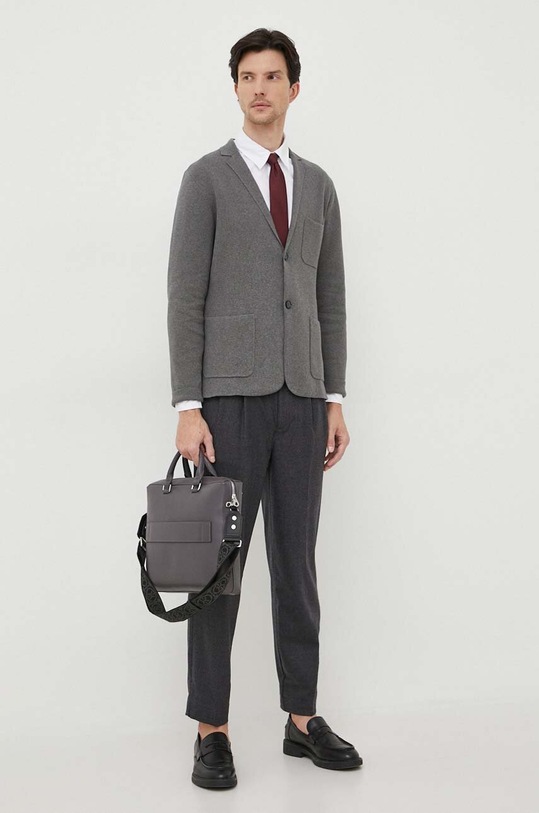 Μάλλινα παντελόνια Michael Kors CF3301B37F γκρί AW23