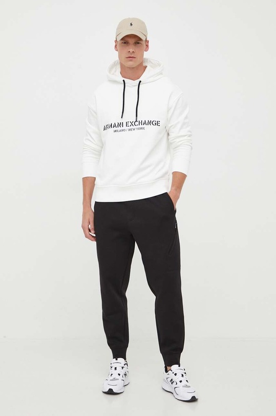 Armani Exchange spodnie dresowe 6RZPLB.ZJZGZ czarny AW23