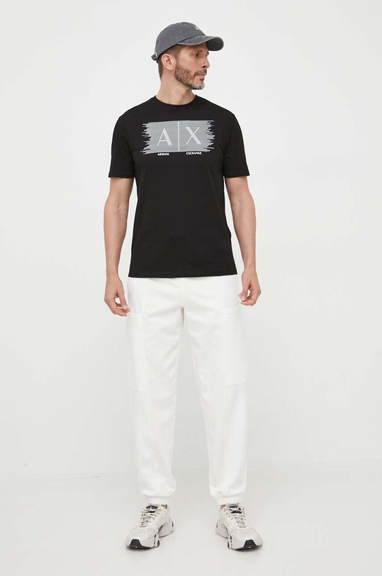 Armani Exchange spodnie 6RZPL2.Z196Z beżowy AW23