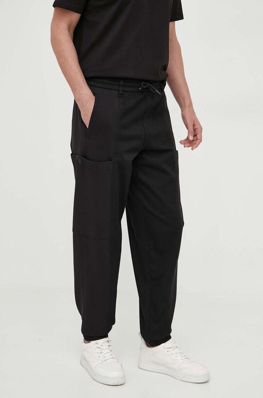 Armani Exchange pantaloni tricotaj negru 6RZPL2.Z196Z
