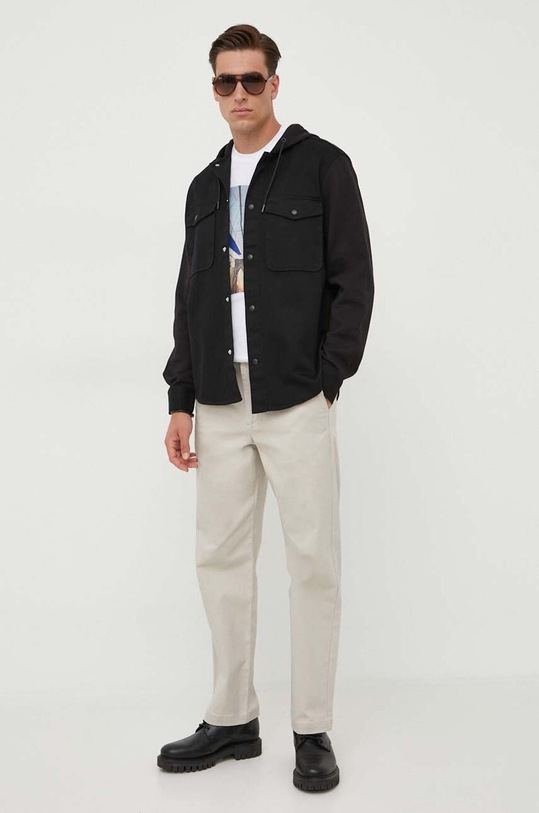 Armani Exchange pantaloni 6RZP22.ZN2CZ gri AW23