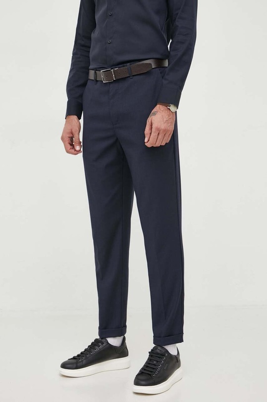 Панталон Armani Exchange текстил тъмносин 6RZP36.ZN2AZ