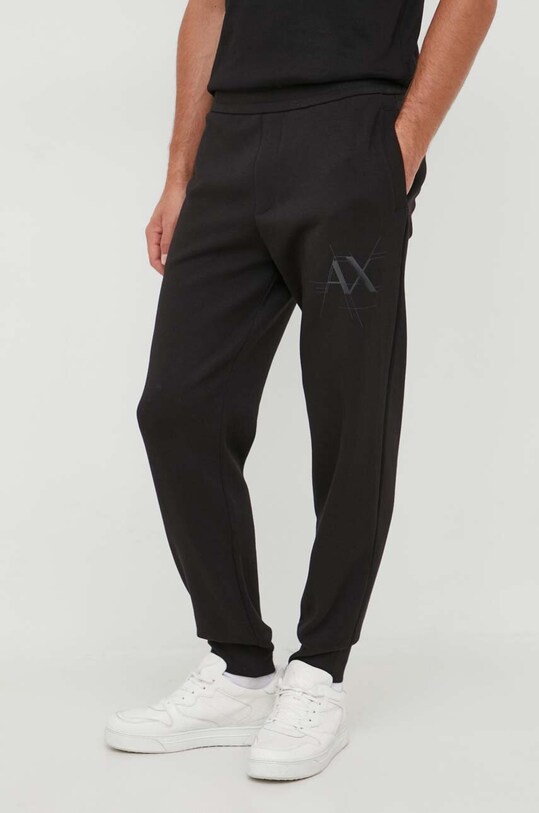 Спортивні штани Armani Exchange з еластаном чорний 6RZPKC.ZJXBZ