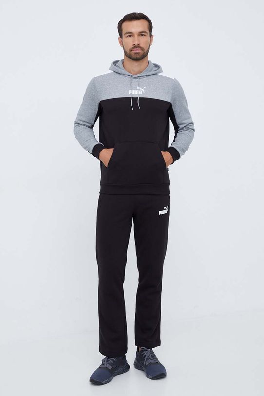 Puma pantaloni de trening 586718 negru AW23