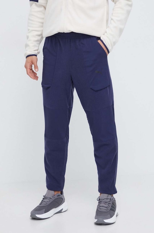 Puma pantaloni de trening tricotaj bleumarin 523889