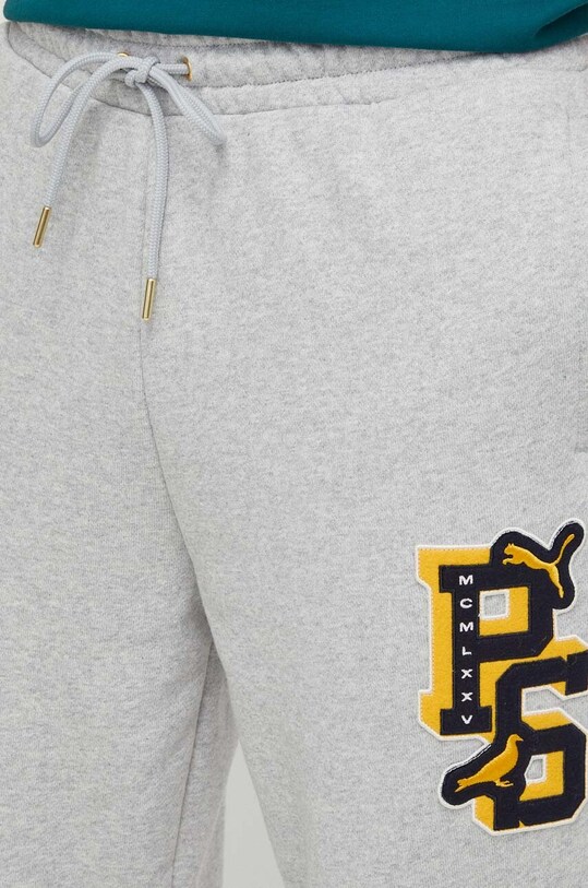 Puma pantaloni de trening din bumbac PUMA X STAPLE gri 622205