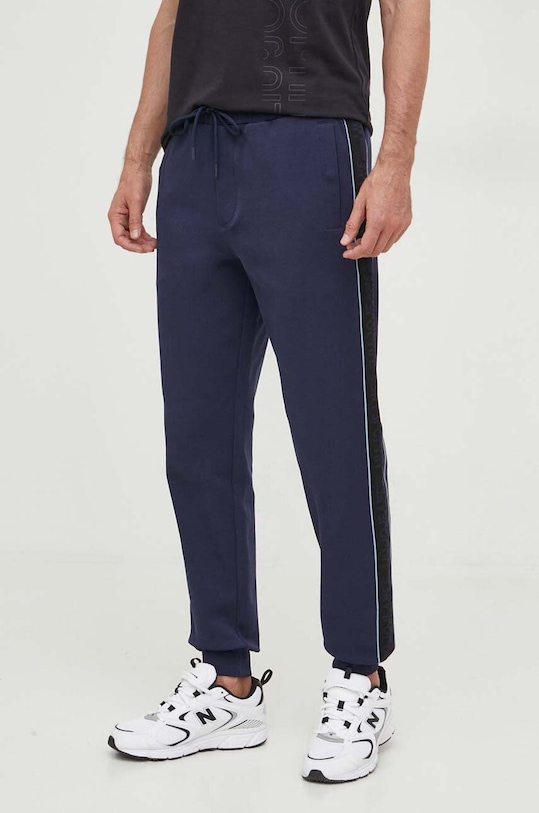 Tepláky Liu Jo s elastanom tmavomodrá M223P303PANTJBAND