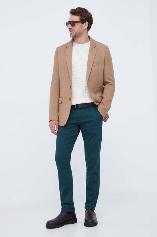 Pepe Jeans spodnie PM211490YE8.692 zielony AW23