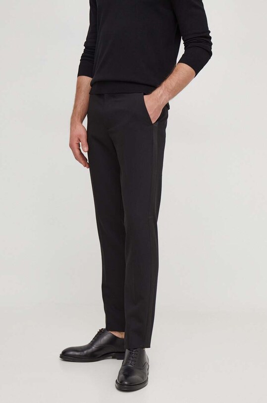 Штани United Colors of Benetton 4RLGUF03O.100 чорний AW23