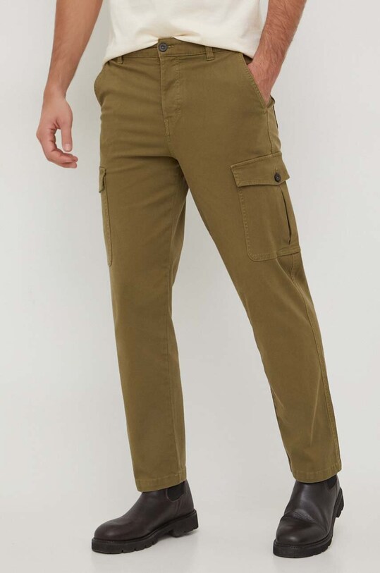 Штани United Colors of Benetton прямий зелений 43QFUF03G.913