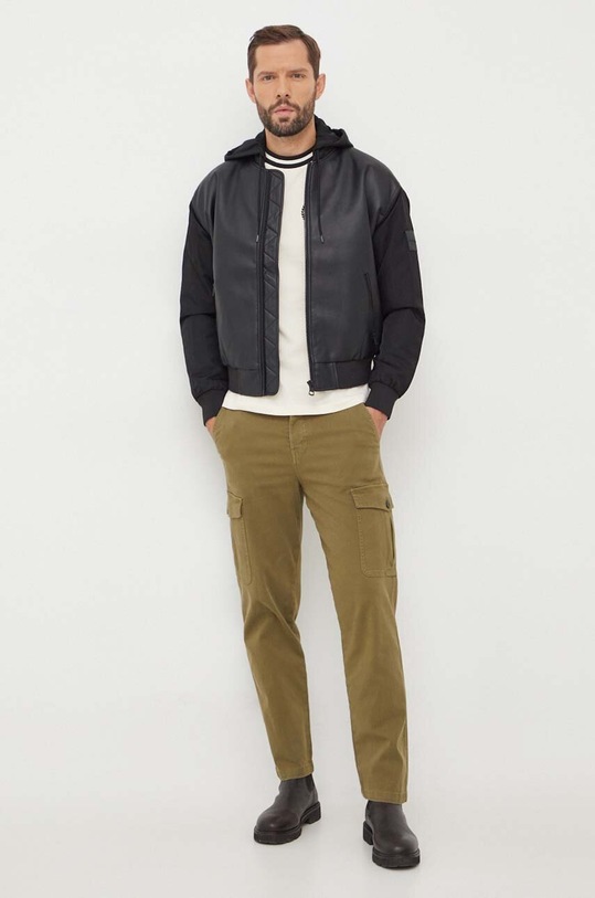 Kalhoty United Colors of Benetton 43QFUF03G.913 zelená AW23