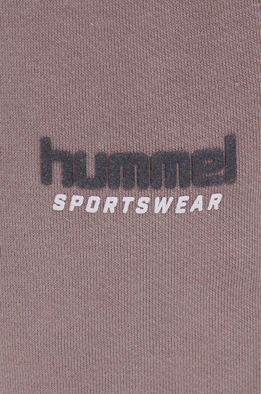 Hummel pantaloni de trening din bumbac maro 221313