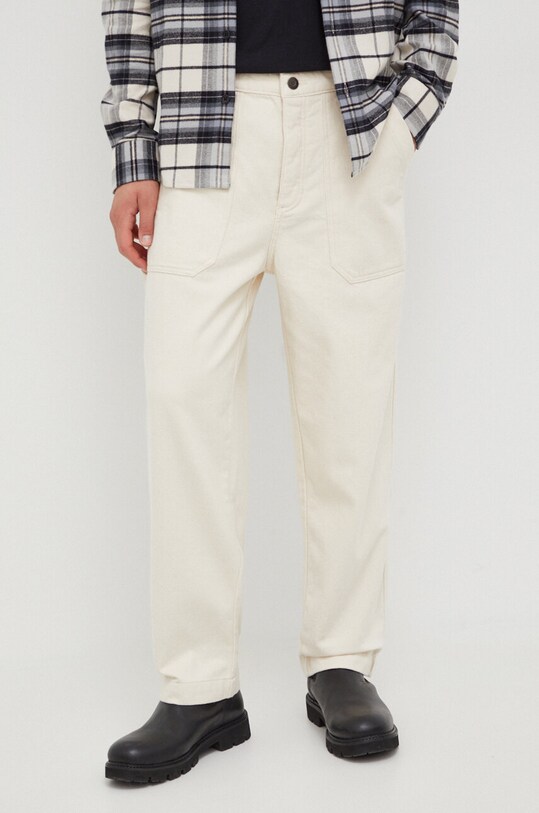 American Vintage jeansi bej MSPY11BH23