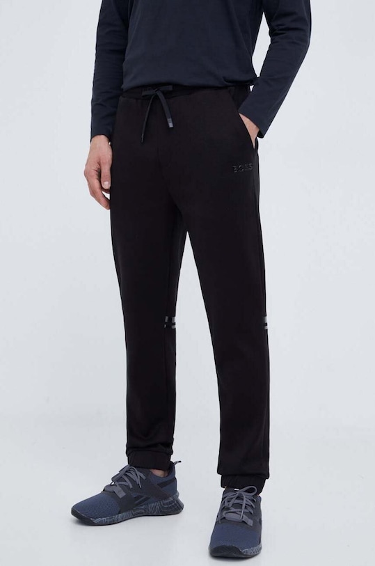 Bavlnené tepláky Boss Green BOSS GREEN bavlna čierna 50501206