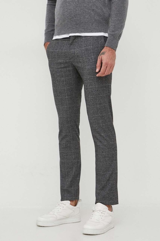 Tommy Hilfiger nadrág elasztánnal szürke MW0MW32558