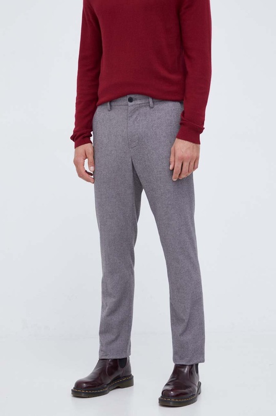 Kalhoty Tommy Hilfiger MW0MW33428 šedá AW23