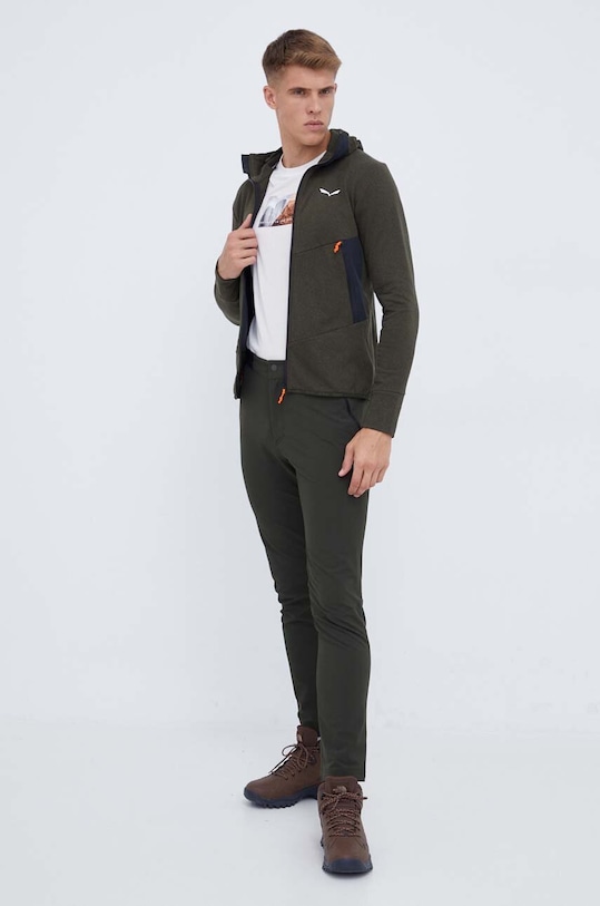 Salewa spodnie outdoorowe Pedroc 2 Durastretch 00.0000028702 zielony AW25