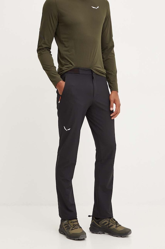 Salewa szabadidős nadrág Pedroc 2 Durastretch sima fekete 00.0000028702