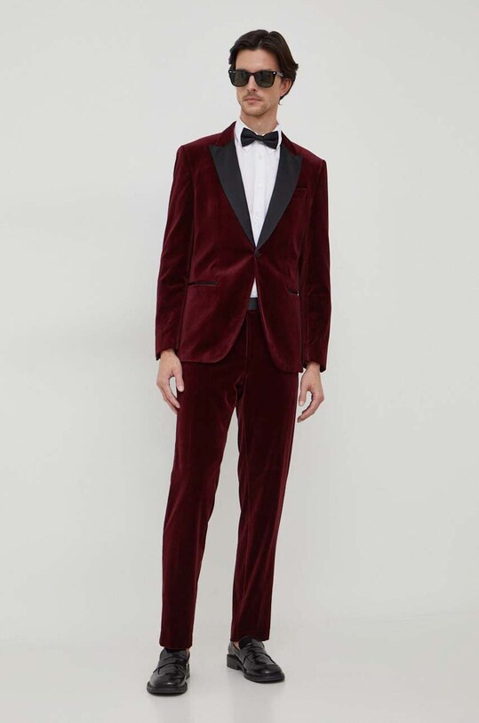Штани BOSS 50484723 бордо AW23