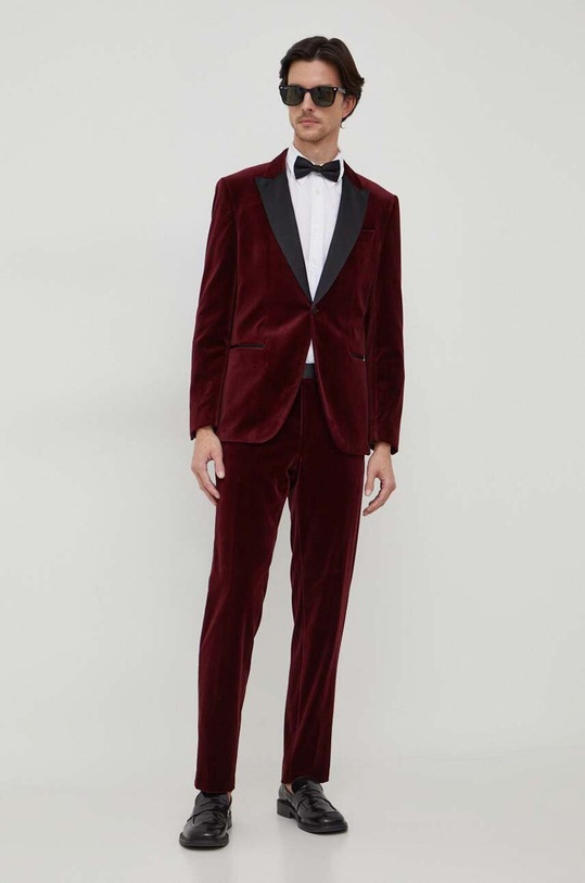 BOSS spodnie 50484723 bordowy AW23