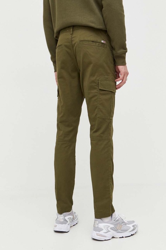 Tommy Jeans spodnie z elastanem zielony DM0DM17678