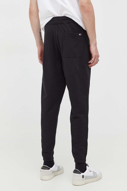 Ρούχα Βαμβακερό παντελόνι Tommy Jeans DM0DM17693 μαύρο