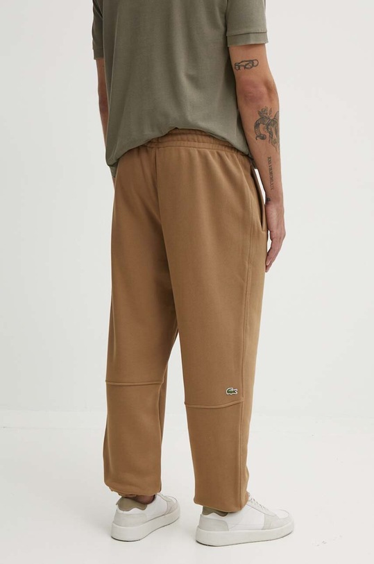 Odzież Lacoste spodnie dresowe bawełniane XH0075 brązowy