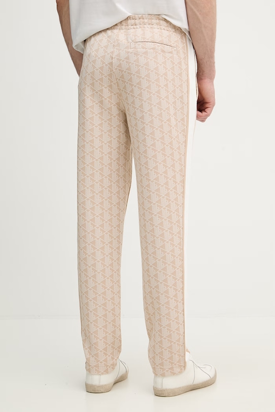 Odzież Lacoste spodnie dresowe męskie z bawełną XH1440 beżowy