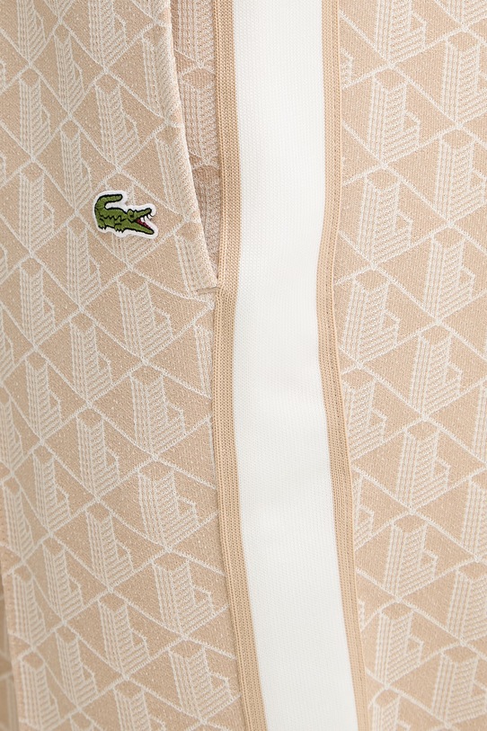 Lacoste spodnie dresowe męskie z bawełną beżowy XH1440