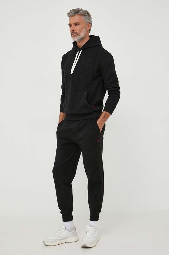 Polo Ralph Lauren spodnie lounge dzianina czarny 714915968