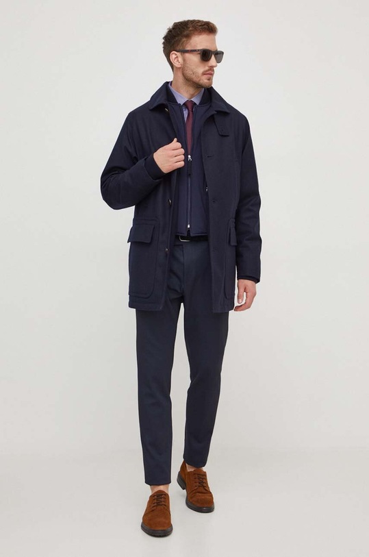 Karl Lagerfeld pantaloni 534010.255002 bleumarin AW23