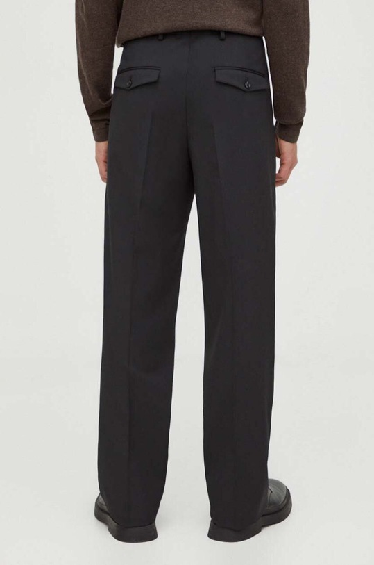 Odjeća Hlače s primjesom vune Tiger Of Sweden T71395002 crna