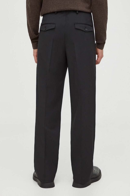 Odjeća Hlače s primjesom vune Tiger Of Sweden T71395002 crna