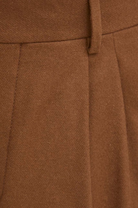 Vlněné kalhoty Tiger Of Sweden hnědá T71914004