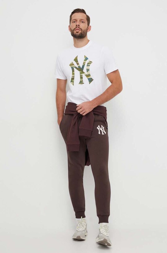 47 brand spodnie dresowe MLB New York Yankees BB017PEMIBP599511BW brązowy AW23