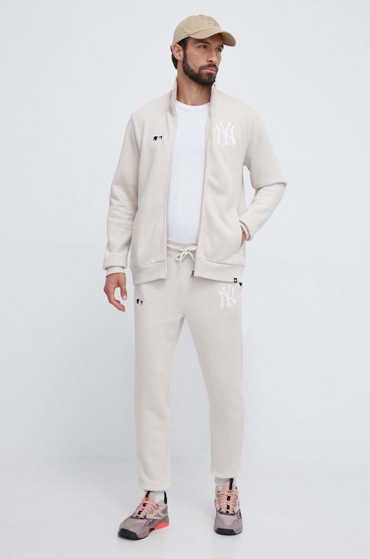 47brand pantaloni de trening MLB New York Yankees BB017PMEBRP561399BN bej AW23