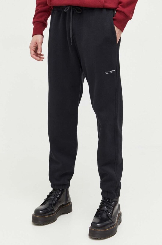Tepláky Abercrombie & Fitch pletenina čierna KI134.3013.900