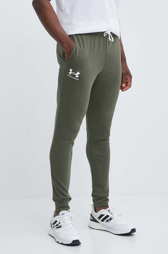 Under Armour spodnie dresowe zielony 1380843