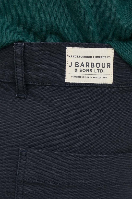 Barbour spodnie bawełniane granatowy MTR0705
