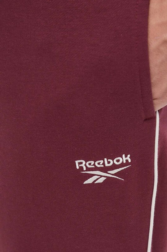 Reebok pantaloni de trening burgundia 100071164
