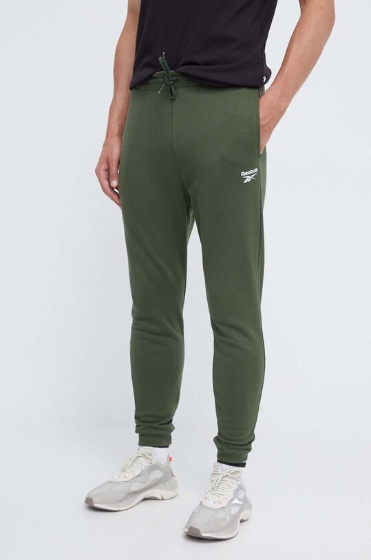 Спортивні штани Reebok трикотаж зелений 100071045