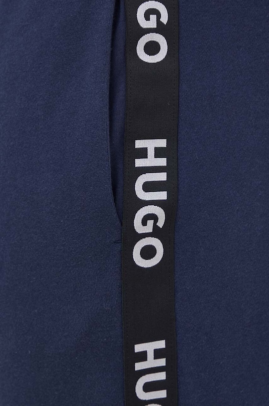 HUGO spodnie bawełniane lounge 50496995 niebieski