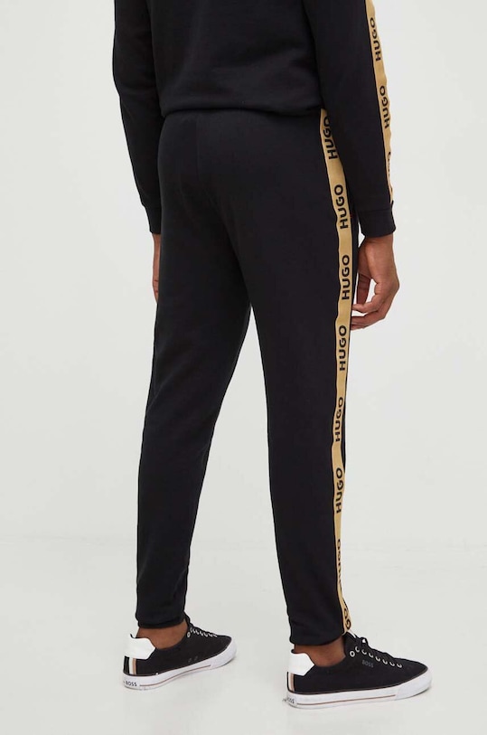 Odzież HUGO spodnie bawełniane lounge 50496995 czarny