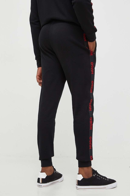 Одяг Бавовняні штани лаунж HUGO 50496995 чорний