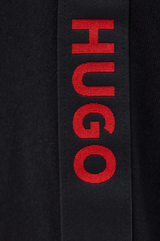 HUGO spodnie bawełniane lounge czarny 50496995
