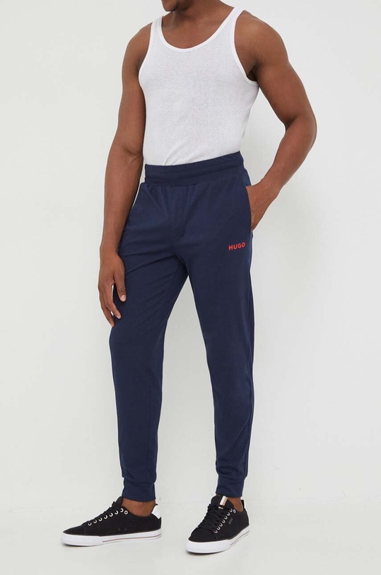 HUGO spodnie lounge 50505151 niebieski AW23