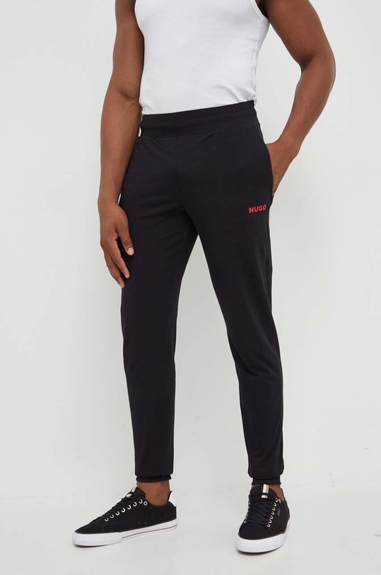 HUGO spodnie lounge z elastanem czarny 50505151